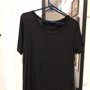 Plain dark grey shirt